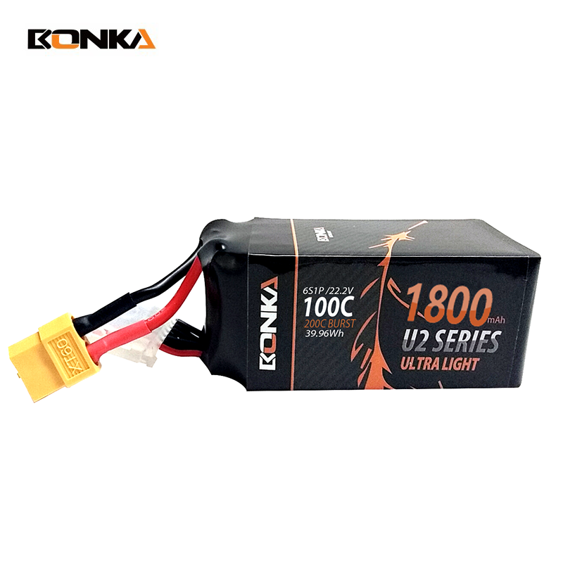 BONKA FPV 1800mAh 100C 6S Ultra Series Racing LiPo